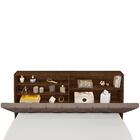 Cabeceira Casal Box Laura Malbec Captonê Bege Escuro