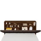 Cabeceira Casal Box Laura Malbec Captonê Marrom