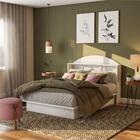 Cabeceira Casal Box Marie Com Prateleira Branco