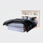 Cabeceira Casal Box Martina C/ Prateleira Off White Madeira