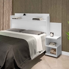 Cabeceira Casal Box Nicho Charlotte Branco