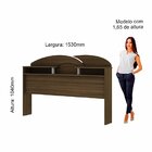 Cabeceira Casal Box Podium Gelius Móveis Nogueira