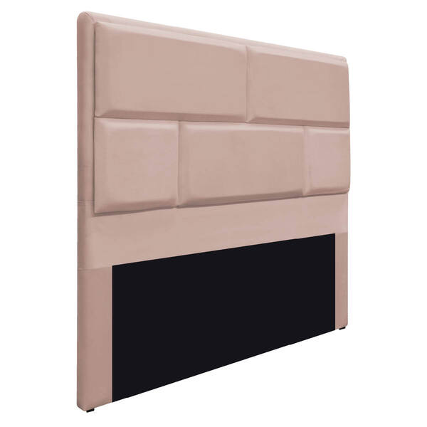 Cabeceira Casal Brick P02 140 Cm Para Cama Box Suede - Amaren