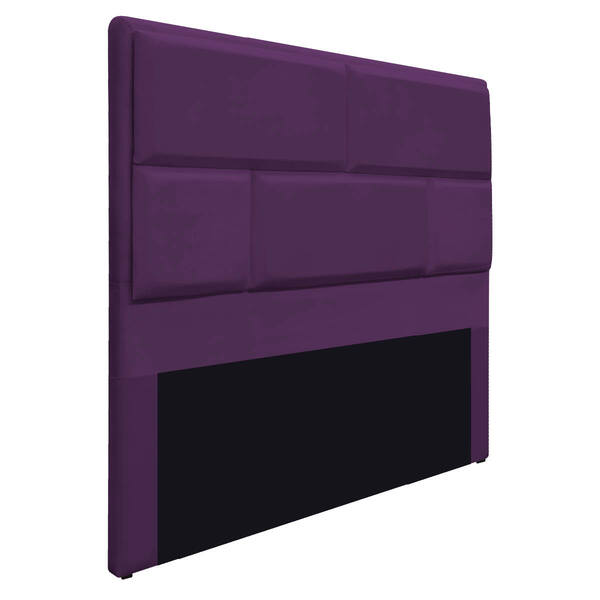 Cabeceira Casal Brick P02 140 Cm Para Cama Box Suede - Amaren