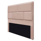 Cabeceira Casal Brick P02 140 Cm Para Cama Box Suede - Doce S