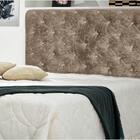 Cabeceira Casal Buona Notte Marrom Taupe