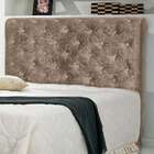 Cabeceira Casal Buona Notte Marrom Taupe