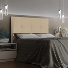 Cabeceira Casal Cama Box 140cm  Para Quarto Ametista Suede Be