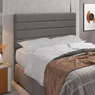 Cabeceira Casal Cama Box 140cm  Para Quarto Rubi Suede M11 -