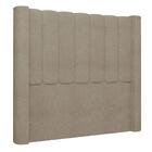 Cabeceira Casal Cama Box 140cm Claire Z04 Boucle Capuccino -