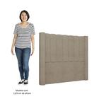 Cabeceira Casal Cama Box 140cm Claire Z04 Boucle Capuccino -