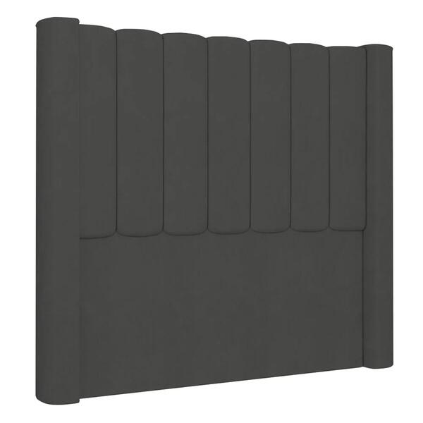 Cabeceira Casal Cama Box 140cm Claire Z04 Veludo Grafite - Mp