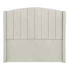 Cabeceira Casal Cama Box 140cm Glenda Z04 Veludo Bege - Mpoze