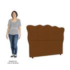Cabeceira Casal Cama Box 140cm Oregon Z04 Veludo Terracota -