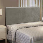 Cabeceira Casal Cama Box 140cm Painel Clean Suede M11 - D'ros