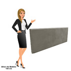 Cabeceira Casal Cama Box 140cm Painel Clean Suede M11 - D'ros