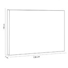 Cabeceira Casal Cama Box 140cm Slim - Móveis Roperi - Suede M