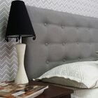 Cabeceira Casal Cama Box Botonê 15 Linho Cinza 140x60 Rbl