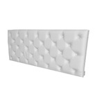 Cabeceira Casal Cama Box Capitonê Corino 140 X 60 Rbl Branco