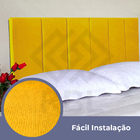 Cabeceira Casal Cama Box Estofada Módena Versatile Suede Amar