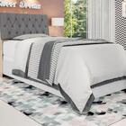 Cabeceira Casal Capitonê Amarula Cinza