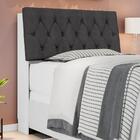 Cabeceira Casal Capitonê Branco Chumbo