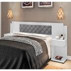 Cabeceira Casal Capitonê Branco Cinza