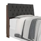 Cabeceira Casal Capitonê Chocolate Chumbo