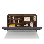 Cabeceira Casal Capitonê Chocolate Chumbo