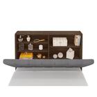 Cabeceira Casal Capitonê Chocolate Cinza