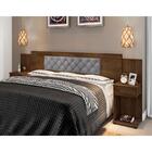 Cabeceira Casal Capitonê Malbec Cinza