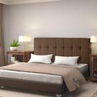 Cabeceira Casal Cassis Marrom 140cm
