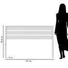 Cabeceira Casal Charme / Beauty Madeira Maciça Branco