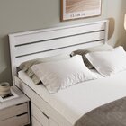 Cabeceira Casal Charme / Beauty Madeira Maciça Branco