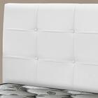 Cabeceira Casal Clean 138cm Pvc Branco