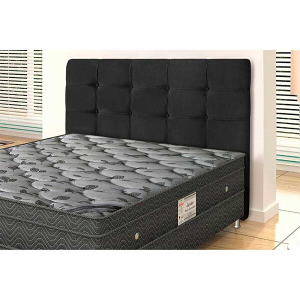 Cabeceira Casal Clean 140cm Para Box 138cm Estofada Em Suede