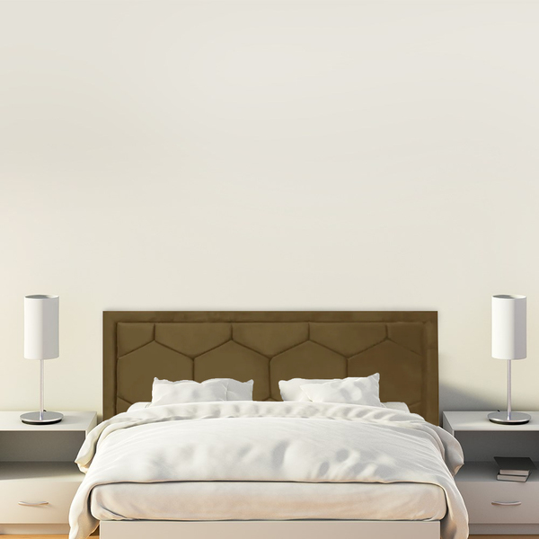 Cabeceira Casal Colmeia 1 40m Estofado Modulado Suede Capucci