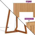 Cabeceira Casal Com 2 Luminárias De Chão Carvalho Linea Brasil