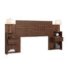 Cabeceira Casal Com 2 Mesas  Wengue