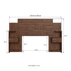 Cabeceira Casal Com 2 Mesas  Wengue
