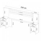 Cabeceira Casal Com 2 Mesas Auxiliar Triunfo  Amendola
