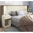 Cabeceira Casal Com 2 Mesas De Apoio Com Gaveta Bourbon Areia