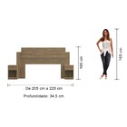 Cabeceira Casal Com 2 Mesas De Apoio Dormitórios  Wood