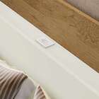 Cabeceira Casal Com 2 Mesas De Apoio Santori Amêndoa E Off Wh