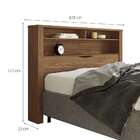 Cabeceira Casal Com Baú Invicta Jatobá