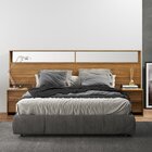 Cabeceira Casal Com Criado Mudo 4 Gavetas D9910/140 Rena Dema