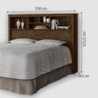 Cabeceira Casal Com Estante Wonderland Castanho