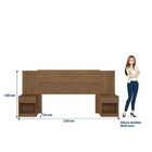 Cabeceira Casal Com Gavetas Mdp Loanda Jatobá