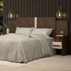 Cabeceira Casal Com Mesas De Apoio Carla 2 Gv Café E Off White