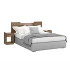 Cabeceira Casal Com Mesas De Cabeceira 2 Gavetas 2 Nichos Abe